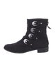 Stuart Weitzman Suede Lace-Up Boots