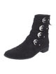 Stuart Weitzman Suede Lace-Up Boots