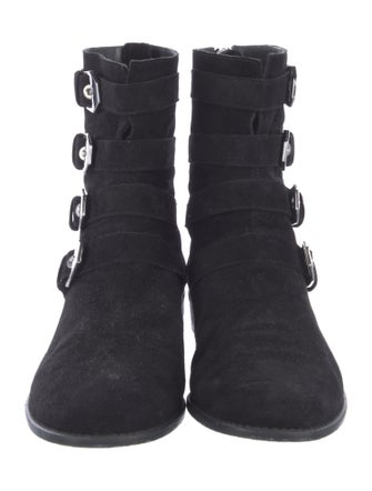 Stuart Weitzman Suede Lace-Up Boots