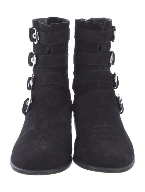 Stuart Weitzman Suede Lace-Up Boots