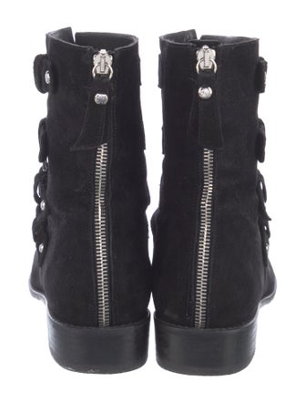 Stuart Weitzman Suede Lace-Up Boots