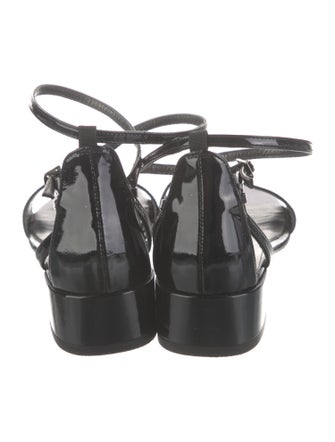 Stuart Weitzman Patent Leather Sandals