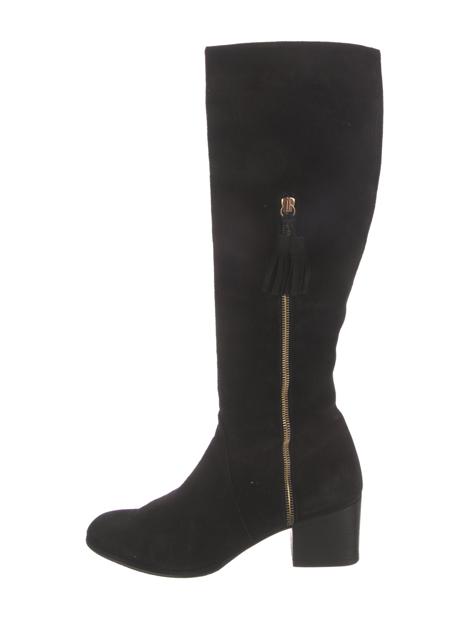 Stuart Weitzman Suede Tassel Accents Boots