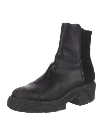 Stuart Weitzman Leather Combat Boots