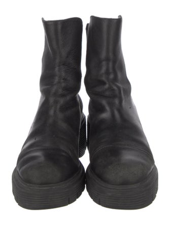 Stuart Weitzman Leather Combat Boots