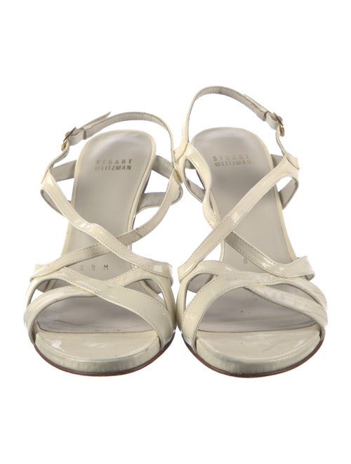 Stuart Weitzman Patent Leather Slingback Sandals