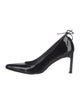 Stuart Weitzman Patent Leather Bow Accents Pumps