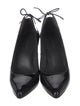 Stuart Weitzman Patent Leather Bow Accents Pumps