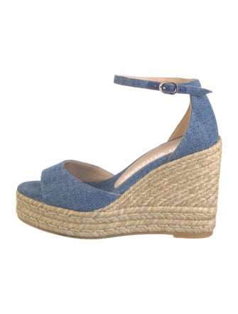 Stuart Weitzman Denim Espadrilles