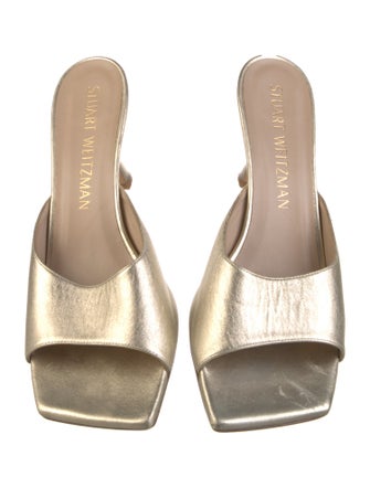 Stuart Weitzman Leather Slides