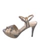 Stuart Weitzman Snakeskin Animal Print Sandals