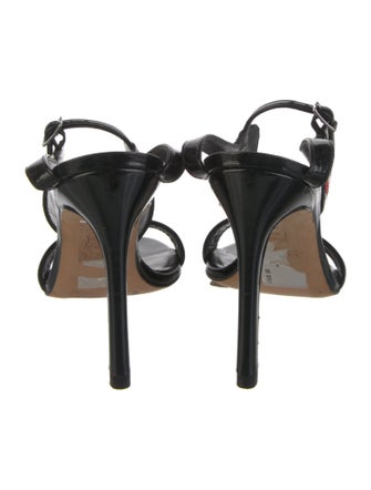 Stuart Weitzman Leather Printed Sandals