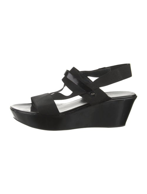 Stuart Weitzman Nylon Cutout Accent Sandals