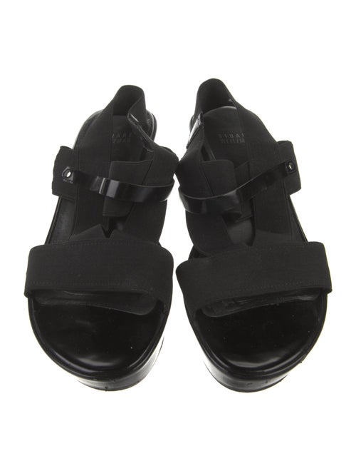 Stuart Weitzman Nylon Cutout Accent Sandals