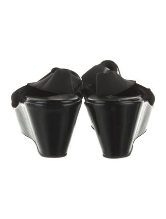 Stuart Weitzman Nylon Cutout Accent Sandals