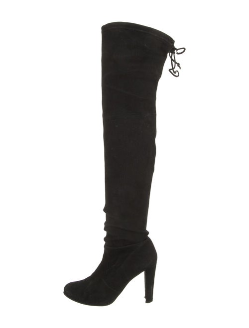 Stuart Weitzman Suede Lace-Up Boots