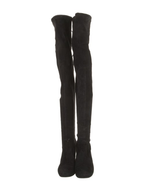 Stuart Weitzman Suede Lace-Up Boots