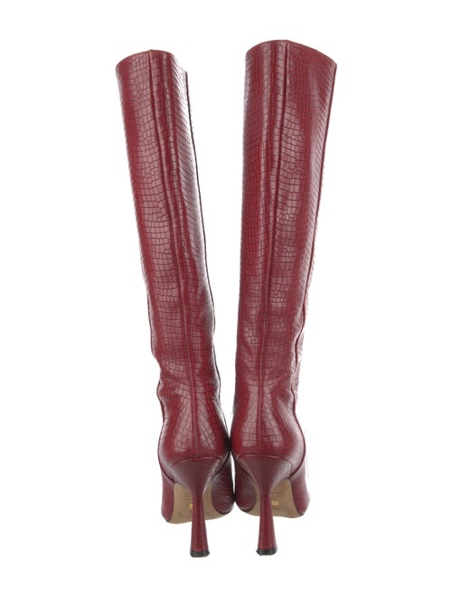 Stuart Weitzman Leather Animal Print Boots