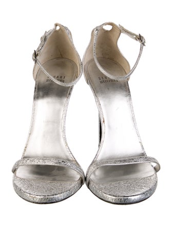 Stuart Weitzman Leather Animal Print Sandals