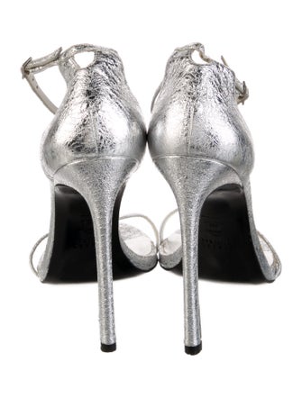 Stuart Weitzman Leather Animal Print Sandals