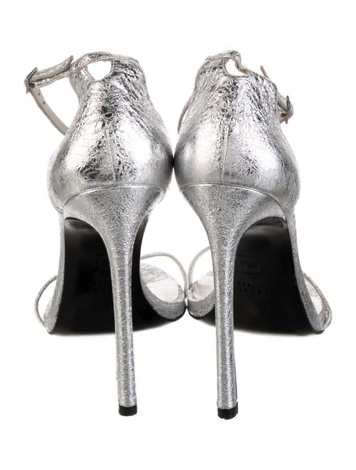 Stuart Weitzman Leather Animal Print Sandals