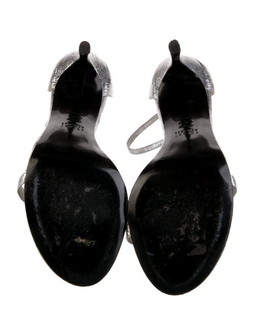 Stuart Weitzman Leather Animal Print Sandals