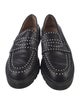 Stuart Weitzman Leather Studded Accents Loafers