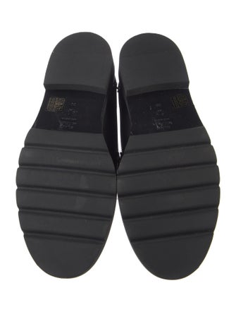 Stuart Weitzman Leather Studded Accents Loafers