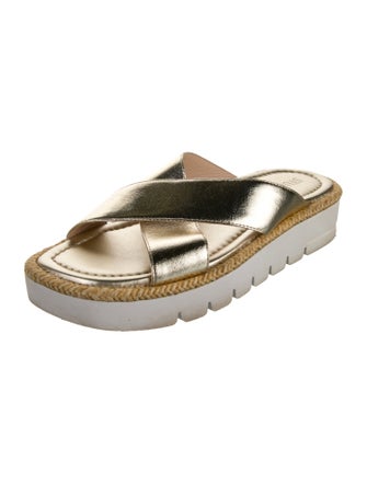 Stuart Weitzman Leather Slides
