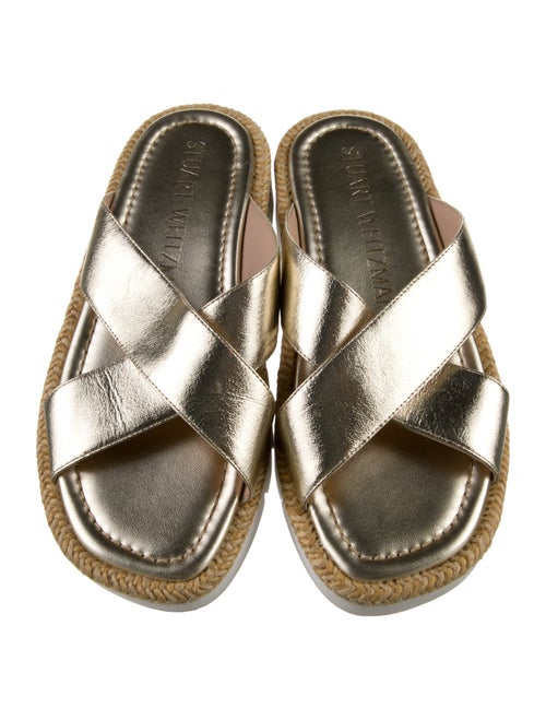 Stuart Weitzman Leather Slides