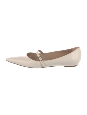 Stuart Weitzman Leather Mary Jane Flats