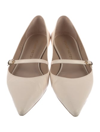Stuart Weitzman Leather Mary Jane Flats