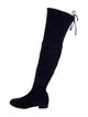 Stuart Weitzman Suede Lace-Up Boots