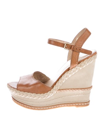 Stuart Weitzman Suede Braided Accents Slingback Pumps