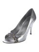 Stuart Weitzman Leather Crystal Embellishments Pumps