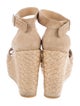 Stuart Weitzman Suede Braided Accents Espadrilles