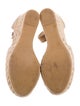 Stuart Weitzman Suede Braided Accents Espadrilles