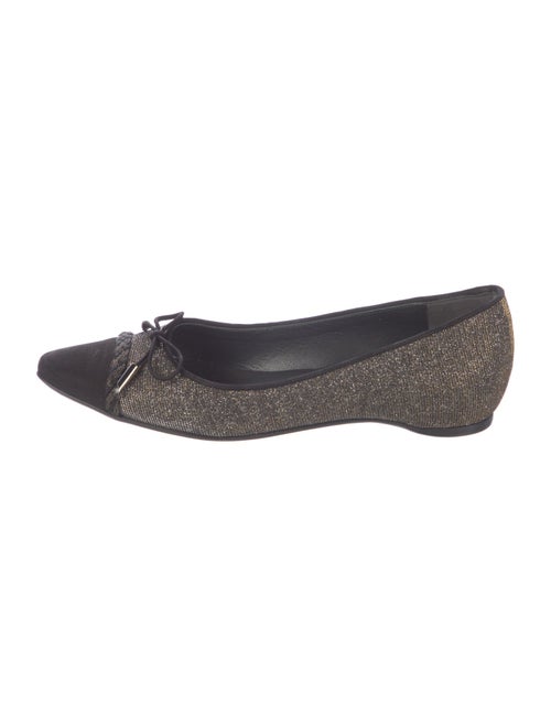 Stuart Weitzman Glitter Printed Ballet Flats