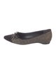 Stuart Weitzman Glitter Printed Ballet Flats