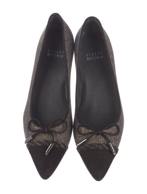 Stuart Weitzman Glitter Printed Ballet Flats