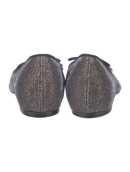 Stuart Weitzman Glitter Printed Ballet Flats