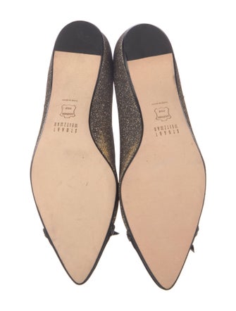 Stuart Weitzman Glitter Printed Ballet Flats