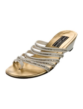 Stuart Weitzman Leather Slides