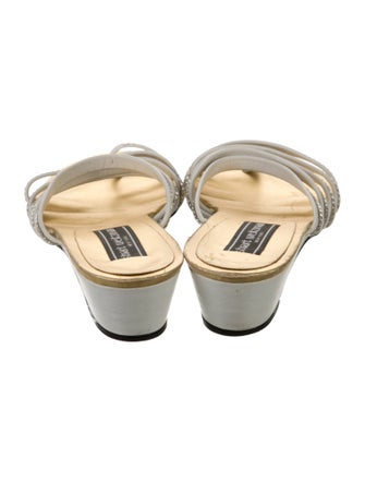 Stuart Weitzman Leather Slides