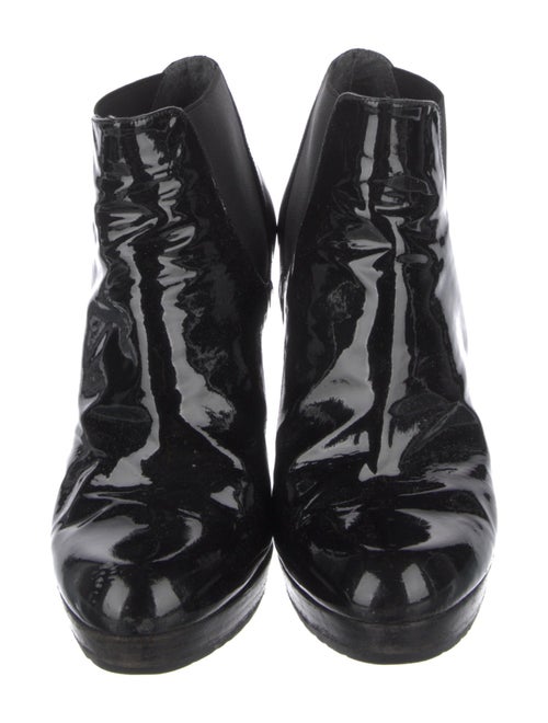 Stuart Weitzman Patent Leather Chelsea Boots