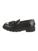 Stuart Weitzman Patent Leather Tassel Accents Loafers