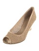 Stuart Weitzman Leather Lasercut Accents Pumps