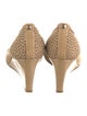Stuart Weitzman Leather Lasercut Accents Pumps