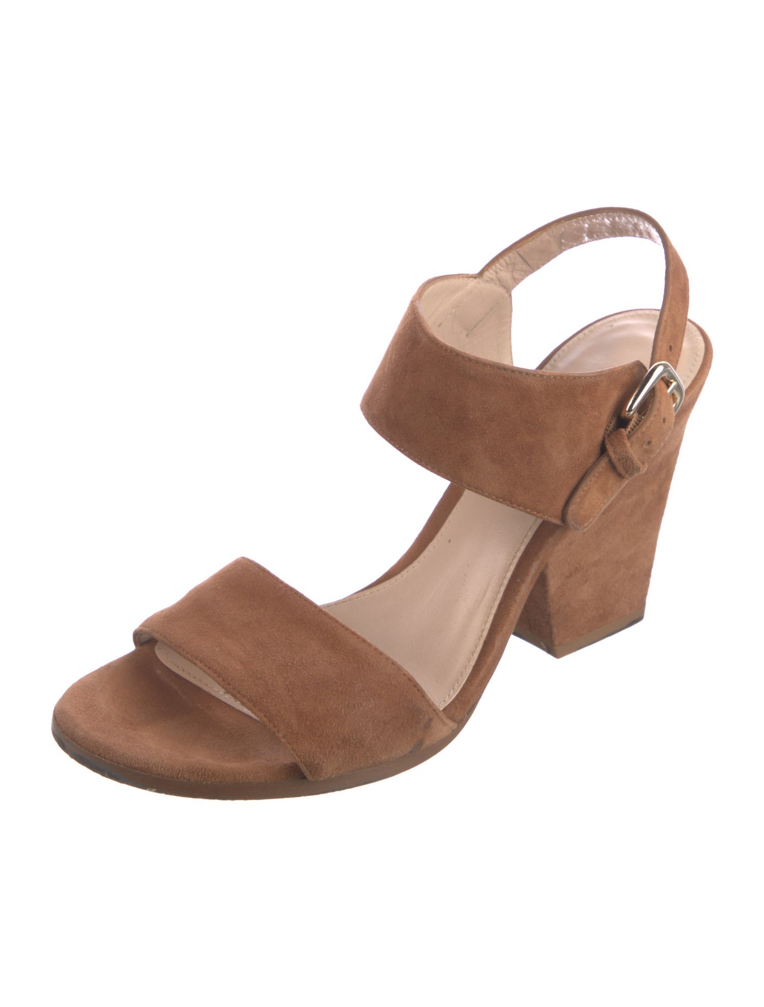 Stuart Weitzman Suede Slingback Sandals