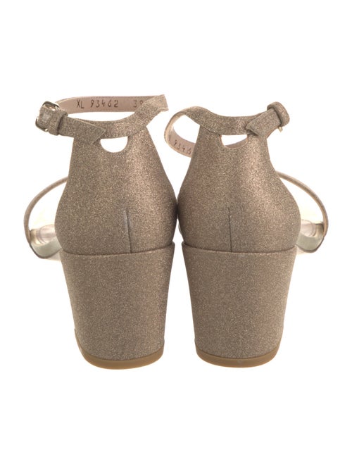 Stuart Weitzman Glitter Glitter Accents Sandals